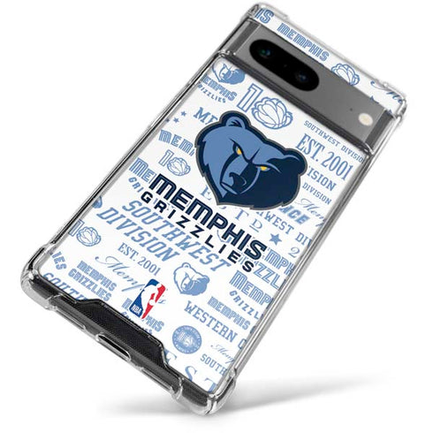 NBA Memphis Grizzlies Historic Blast Google Pixel 7a Clear Case